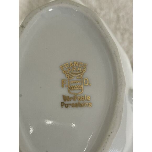 France Veritable Porcelaine F.D. LF Double Spout Gravy Boat - Picture 10 of 10